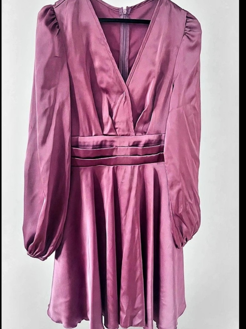 Pink Puff Sleeve Mini Dress Like New